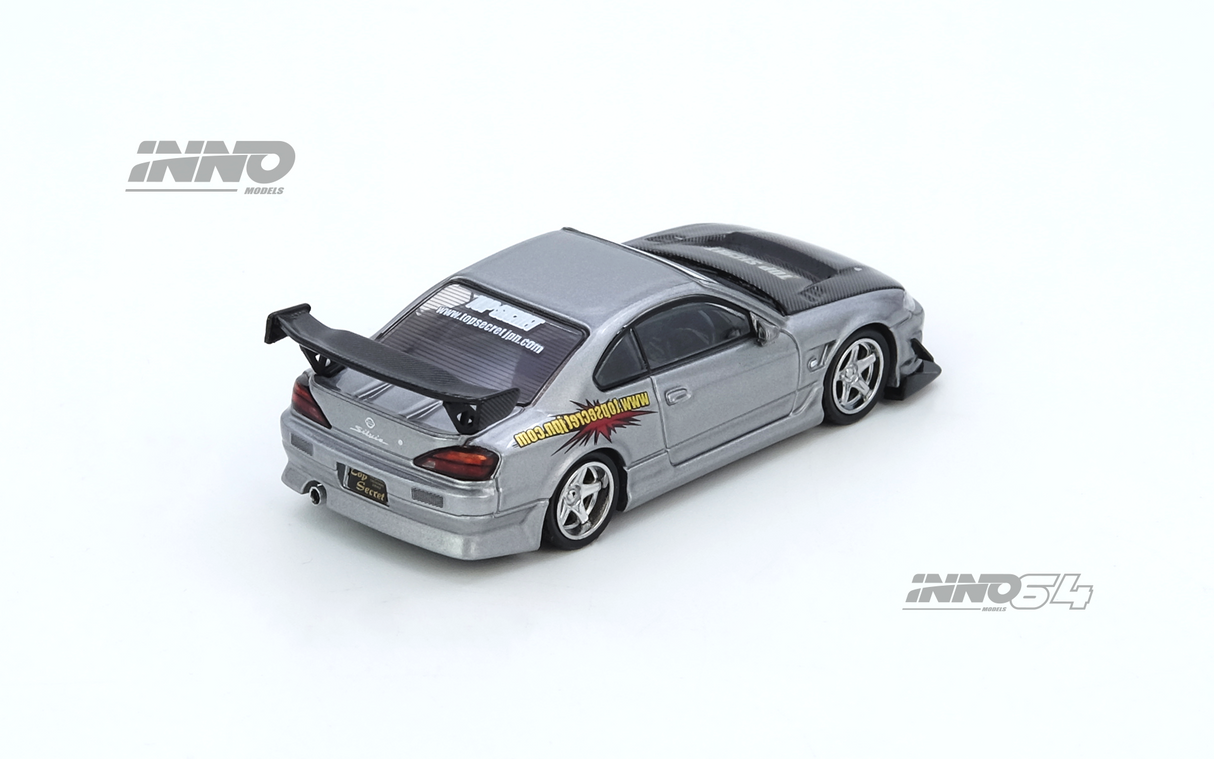 *PREORDER* INNO64 1:64 Nissan Silvia (S15) TOP SECRET in Silver