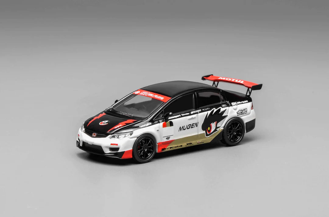 *PREORDER* MotorHelix 1:64 Honda Civic Type R (FD2) Mugen Livery White