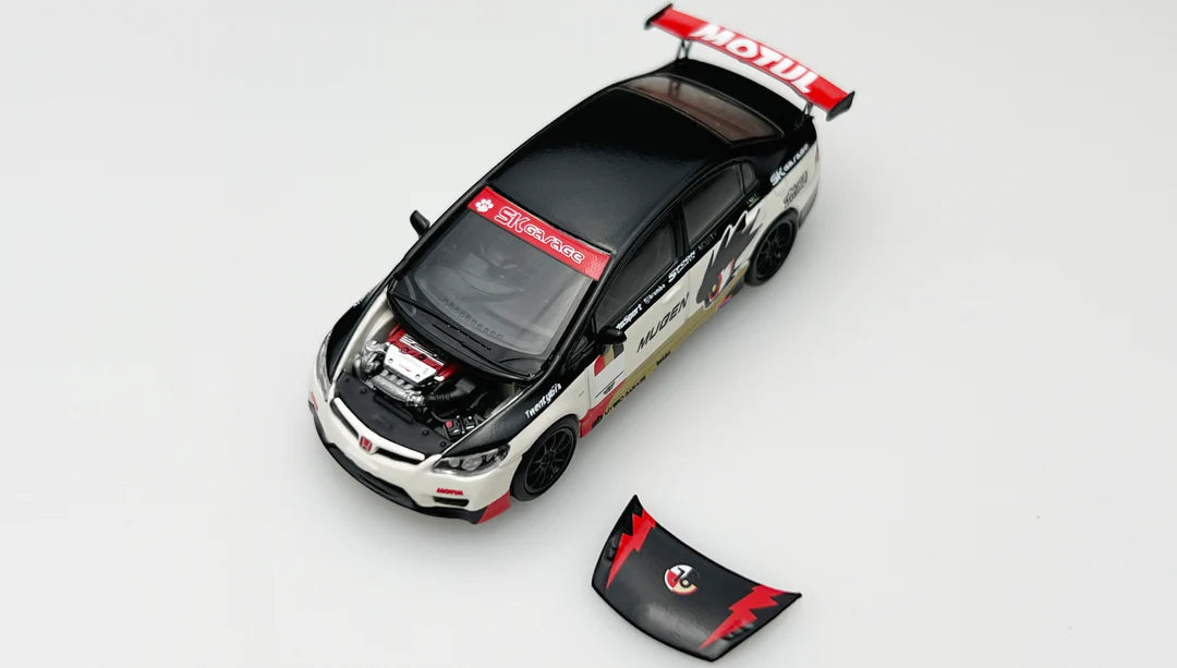 *PREORDER* MotorHelix 1:64 Honda Civic Type R (FD2) Mugen Livery White