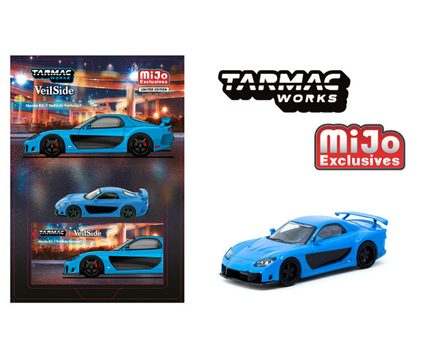 *PREORDER* Tarmac Works 1:64 Mazda RX-7 VeilSide Fortune7 in Blue