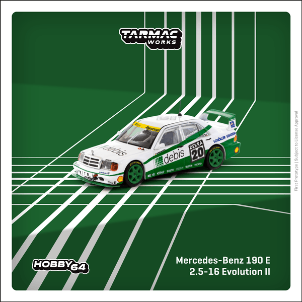Tarmac Works 1:64 Mercedes-Benz 190 E 2.5-16 Evolution II, DTM 1991, Michael Schumacher