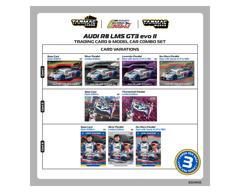 *PREORDER* Tarmac Works 1:64 Audi R8 LMS GT3 evo II Sugo – Macau GT Cup – FIA GT World Cup 2024 Uno Racing James Yu – Hobby64 & Tarmac Cards