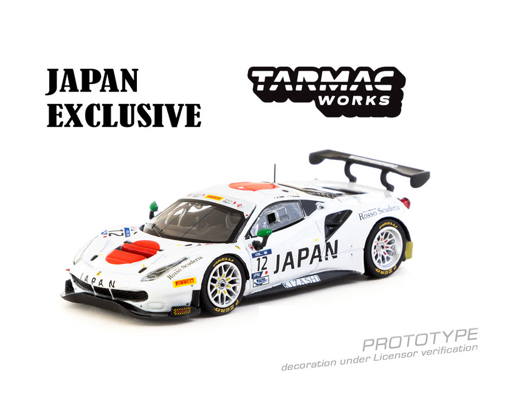 Tarmac Works 1:64 Ferrari 488 GT3 FIA GT Nations Cup 2018 T. Kondo / K. Seto – Japan Exclusive