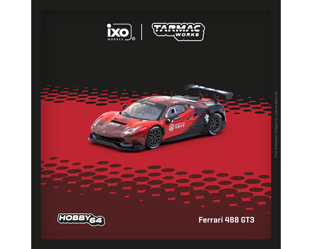 Tarmac Works 1:64 Ferrari 488 GT3 #51 Macau GT Cup 2022
