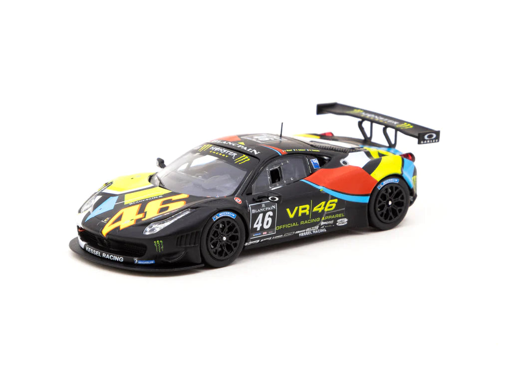 Tarmac Works 1:64 Ferrari 458 Italia GT3 (2011), Blancpain Endurance Series 2012 – NURBURGRING, V. Rossi / A. Salucci / A.Ceccato