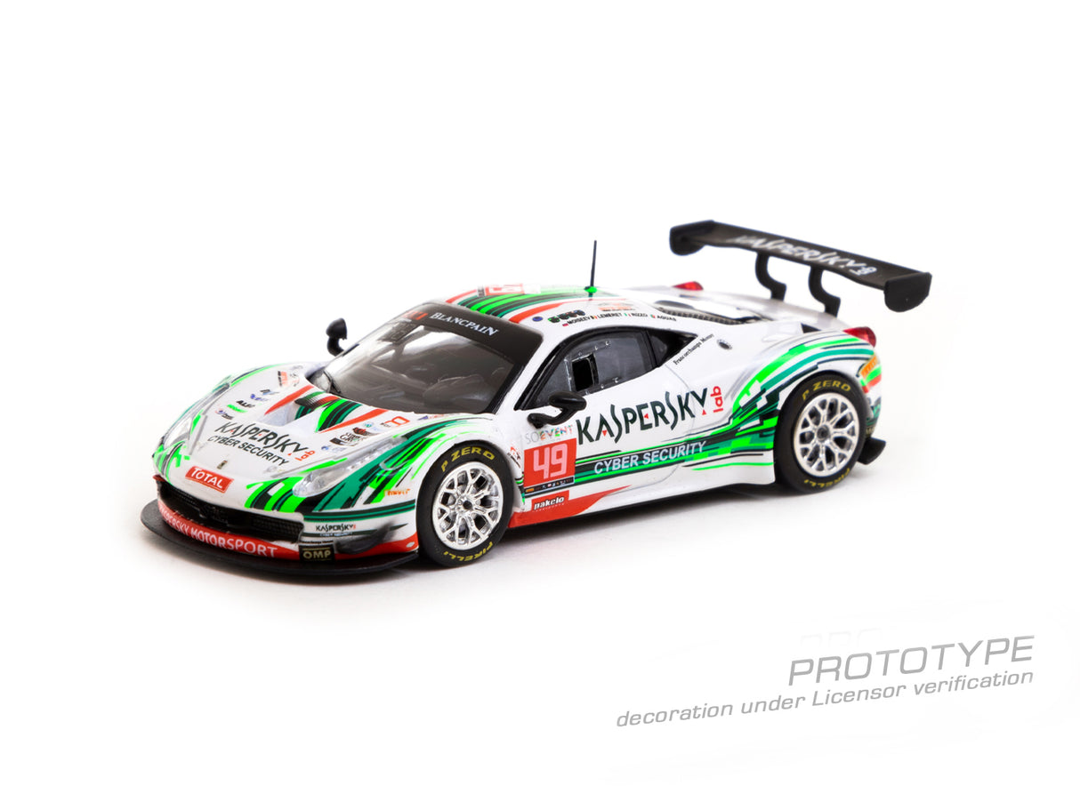 Tarmac Works 1:64 Ferrari 458 Italia GT3 24 hours of Spa 2016 S. Lemeret / R. Aguas / A. Moiseev / D. Rizzo