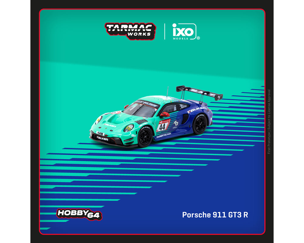 Tarmac Works 1:64 Porsche 911 GT3 R #44 Nurburgring 24h 2023 J. Eriksson / T. Heinemann / N. Menzel / M. Ragginger