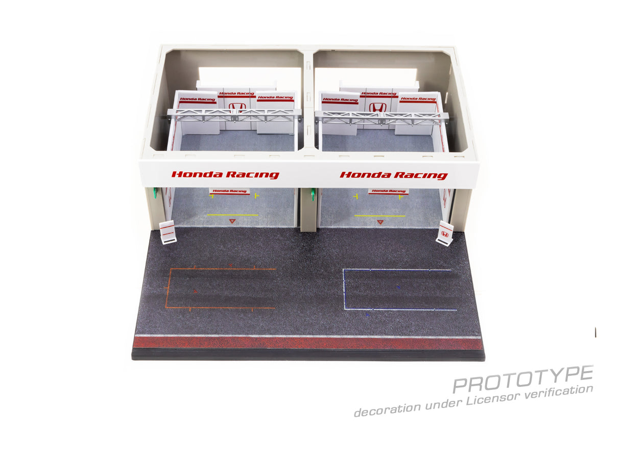 Tarmac Works 1:64 Pit Garage Diorama, Honda Racing