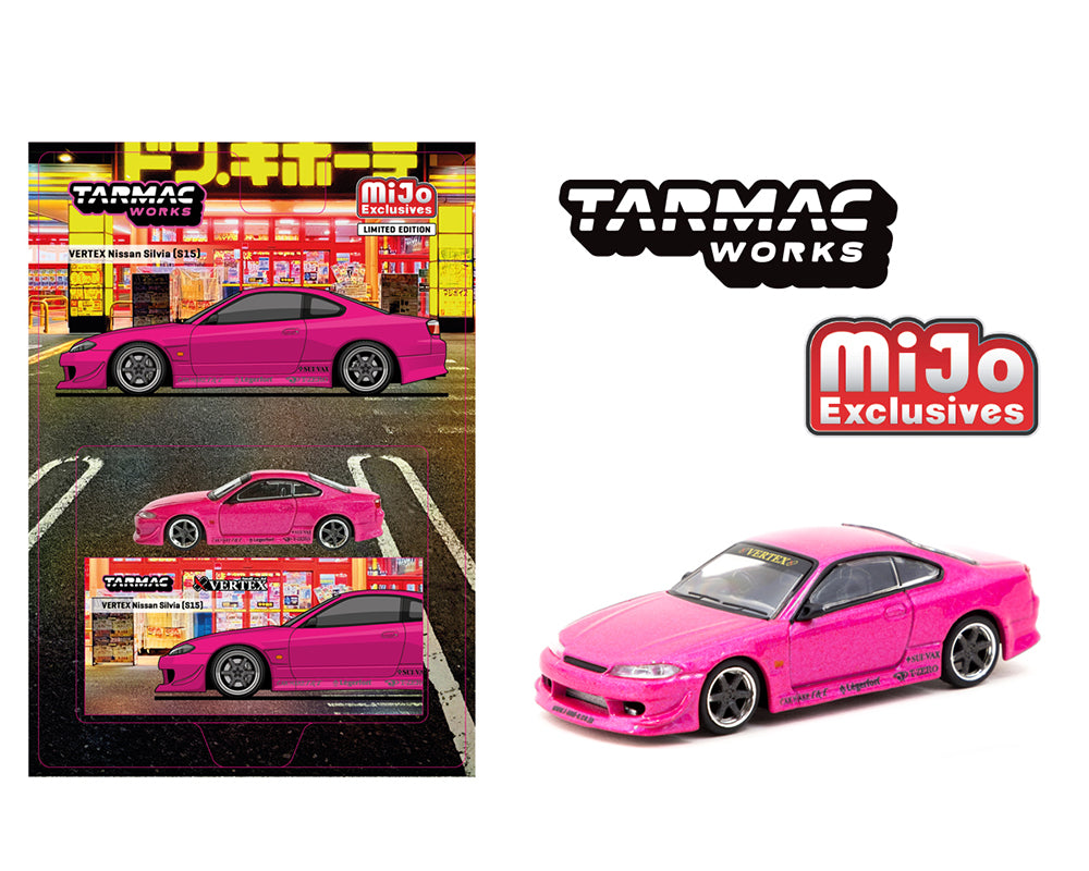 Tarmac Works 1:64 Nissan Silvia (S15) VERTEX in Pink