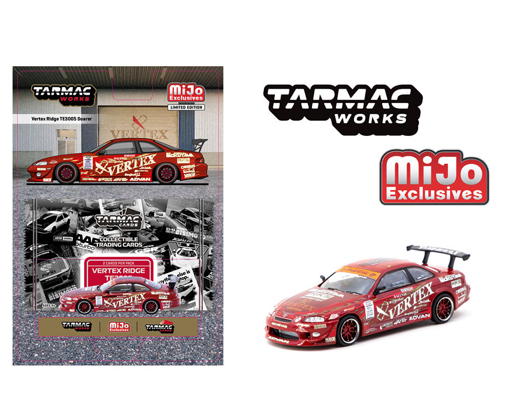 *PREORDER* Tarmac Works 1:64 Vertex Ridge TE3005 Soarer with Trading Card in Red
