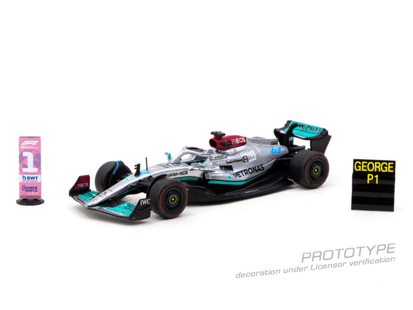 Tarmac Works 1:64 Mercedes-AMG F1 W13 E Performance, Sao Paulo Grand Prix 2022 Winner, George Russell
