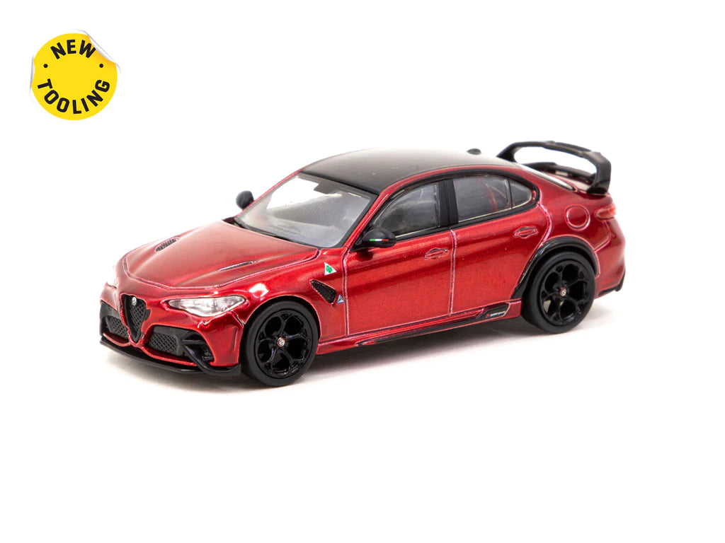Tarmac Works 1:64 Alfa Romeo Giulia GTAm in Red Metallic
