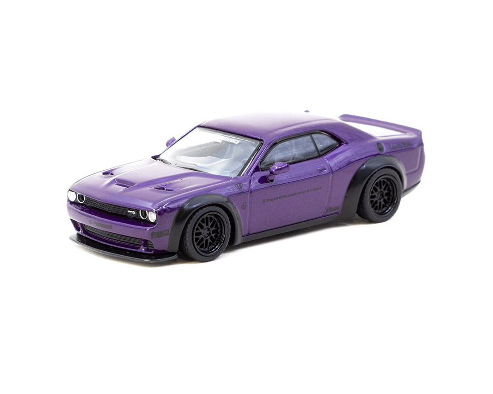 Tarmac Works 1:64 B-WORKS Dodge Challenger SRT Hellcat with Truck Special Edition