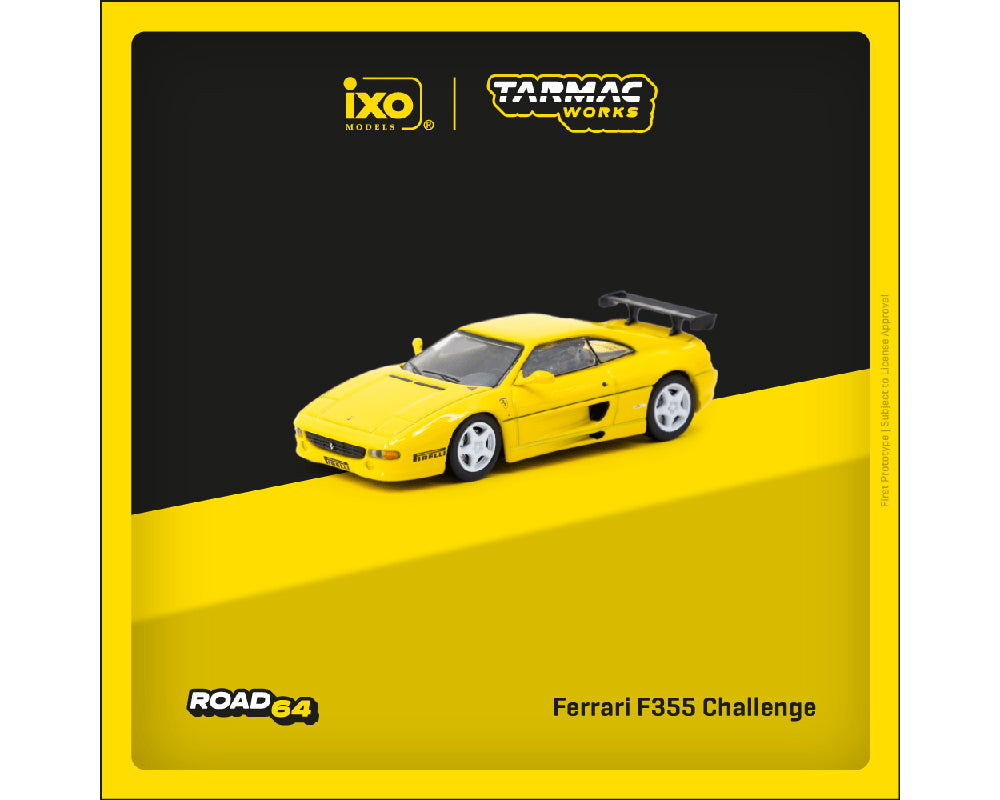 Tarmac Works 1:64 Ferrari F355 Challenge in Yellow