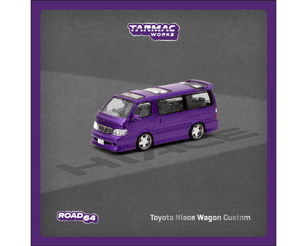 *PREORDER* Tarmac Works 1:64 Toyota Hiace Wagon Custom in Purple