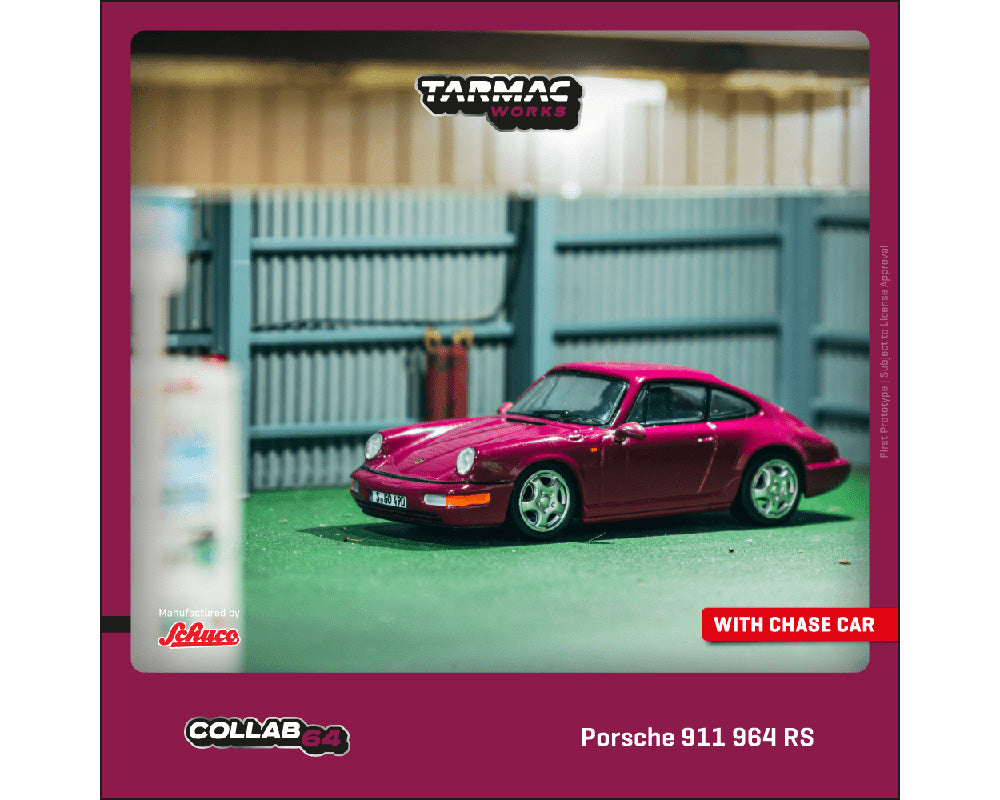 *PREORDER* Tarmac Works 1:64 Porsche 911 964 RS in Ruby Star