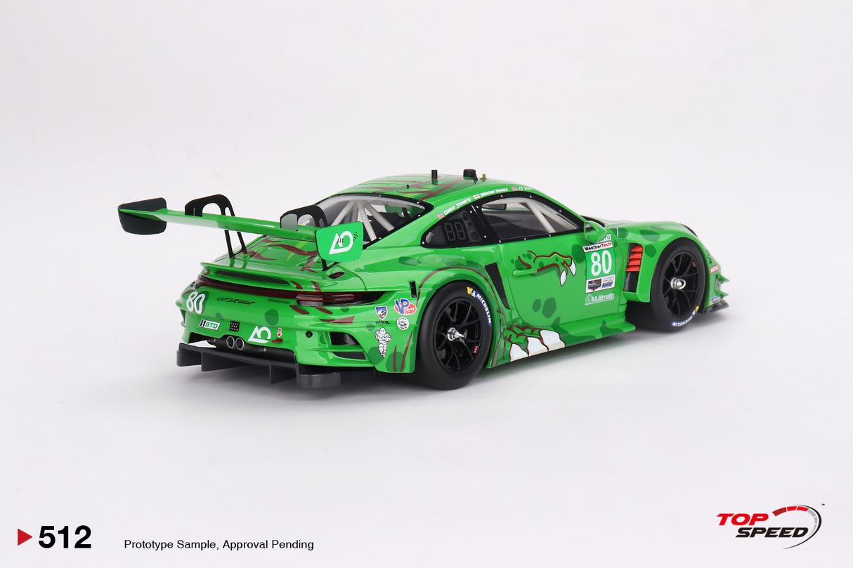 TopSpeed Models 1:18 Porsche 911 GT3 R #80 AO Racing IMSA 2023 Sebring 12 Hrs GTD