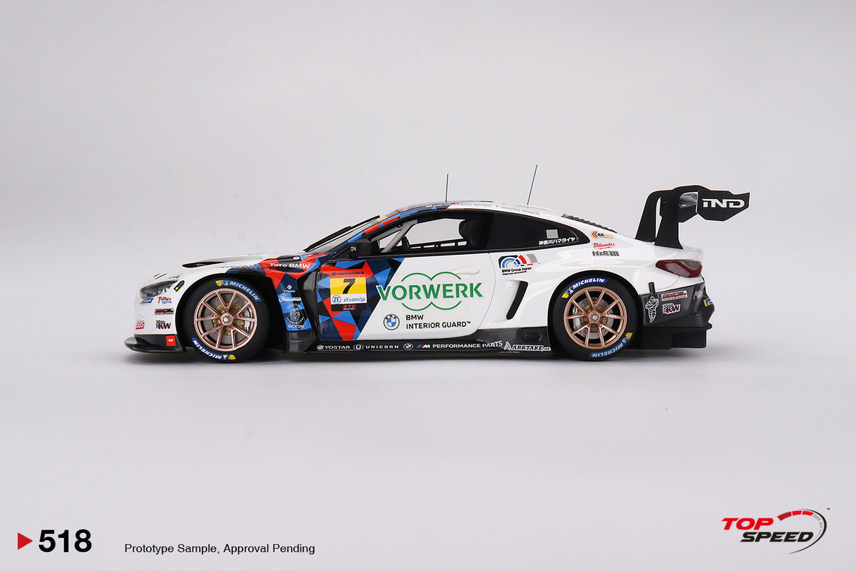 TopSpeed Models 1:18 BMW M4 GT3 #7 "Studie BMW M4" BMW M Team Studie x CRS 2023 Super GT Series