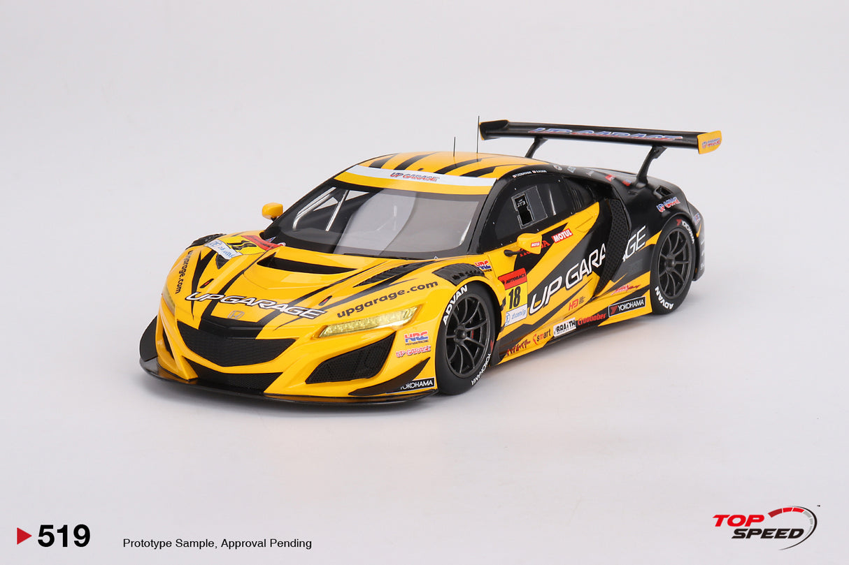 TopSpeed Models 1:18 Honda NSX GT3 EVO22 #18 "UPGARAGE NSX GT3" TEAM UPGARAGE 2023 SUPER GT SERIES
