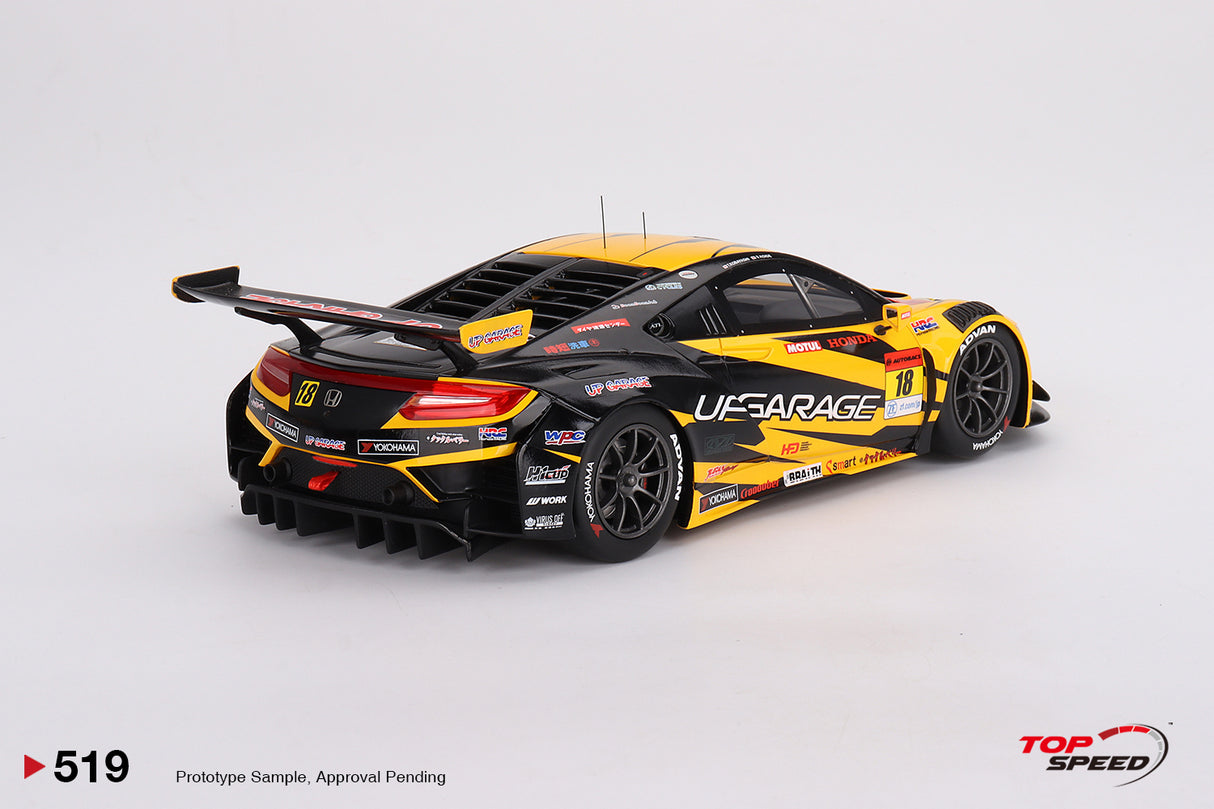 TopSpeed Models 1:18 Honda NSX GT3 EVO22 #18 "UPGARAGE NSX GT3" TEAM UPGARAGE 2023 SUPER GT SERIES