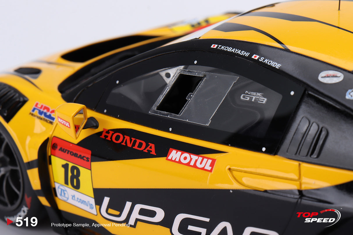 TopSpeed Models 1:18 Honda NSX GT3 EVO22 #18 "UPGARAGE NSX GT3" TEAM UPGARAGE 2023 SUPER GT SERIES