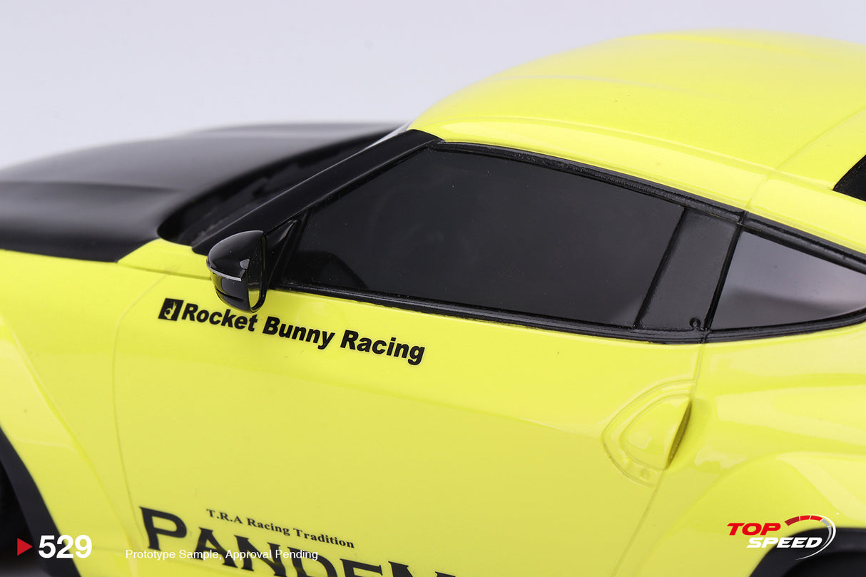 TopSpeed Models 1:18 Nissan Z PANDEM Widebody in Ikazuchi Yellow