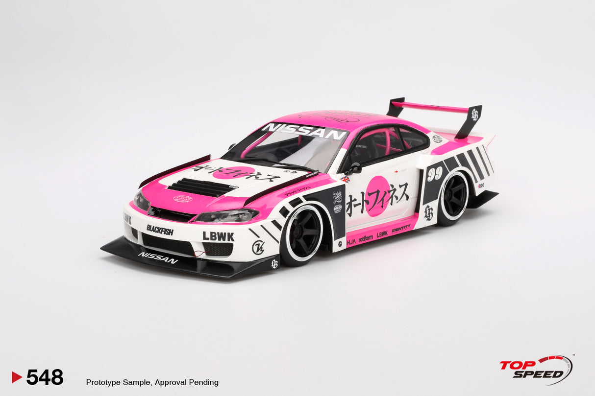 TopSpeed Models 1:18 Nissan SILVIA (S15) LB-Super Silhouette Auto Finesse SEMA 2023
