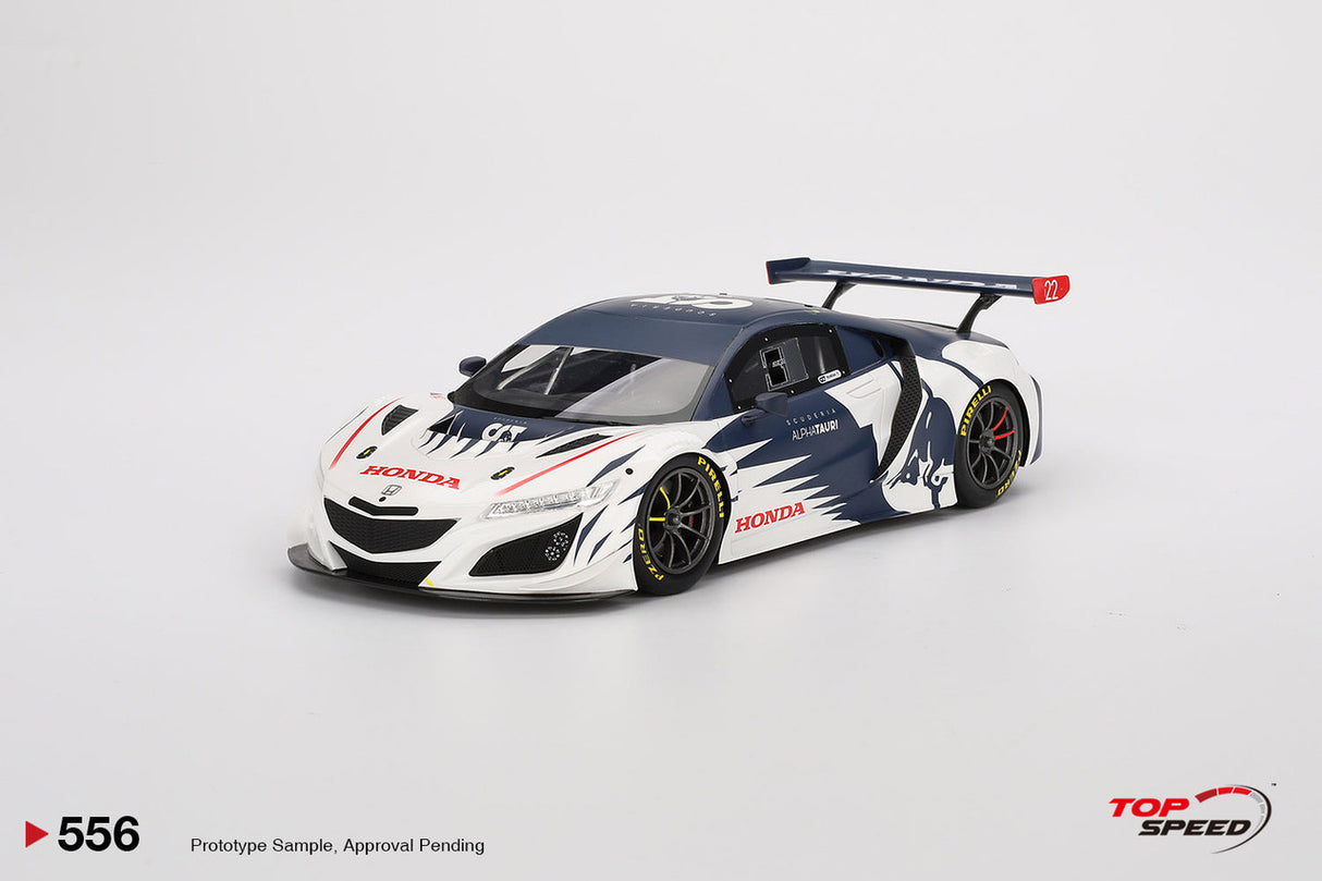 TopSpeed Models 1:18 Honda NSX GT3 EVO AlphaTauri Yuki Tsunoda 2023 Red Bull Formula Nurburgring