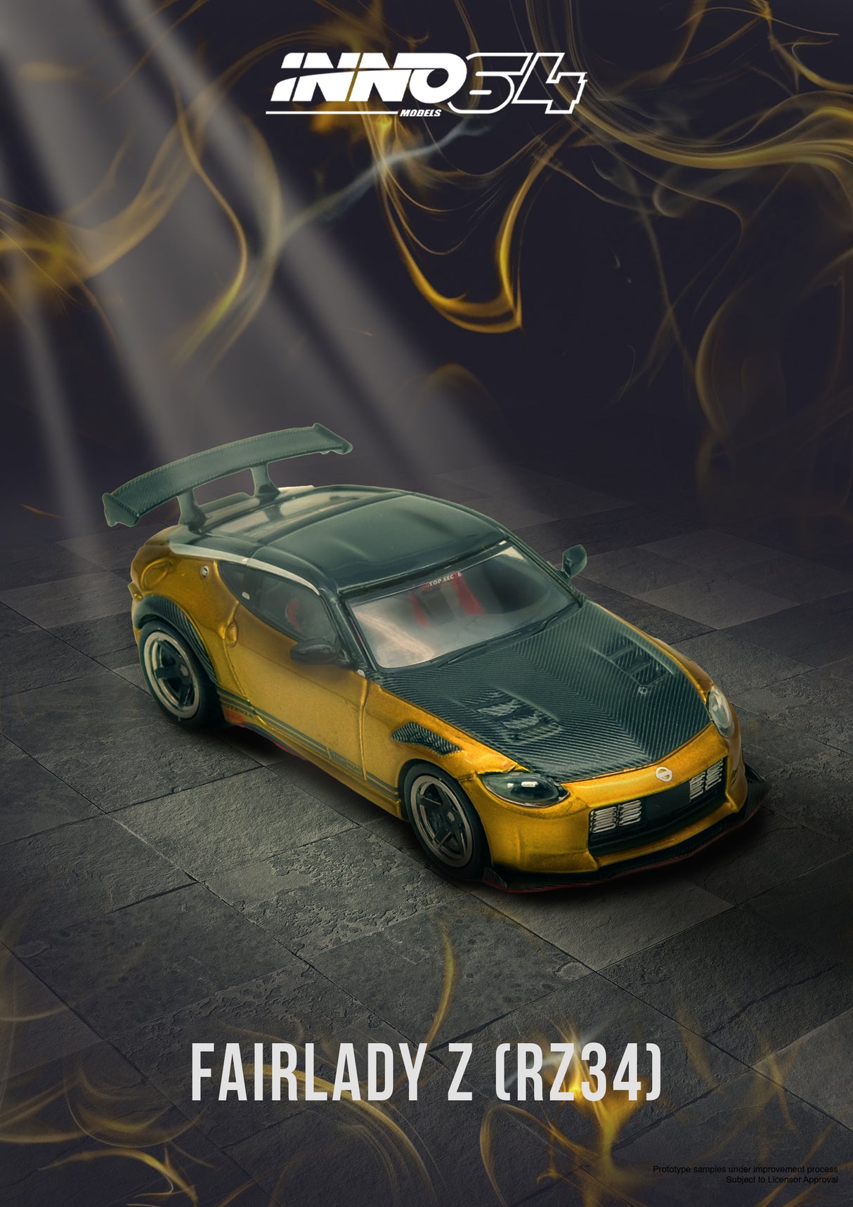*PREORDER* INNO64 1:64 TOP SECRET FAIRLADY Z (RZ34) in Gold