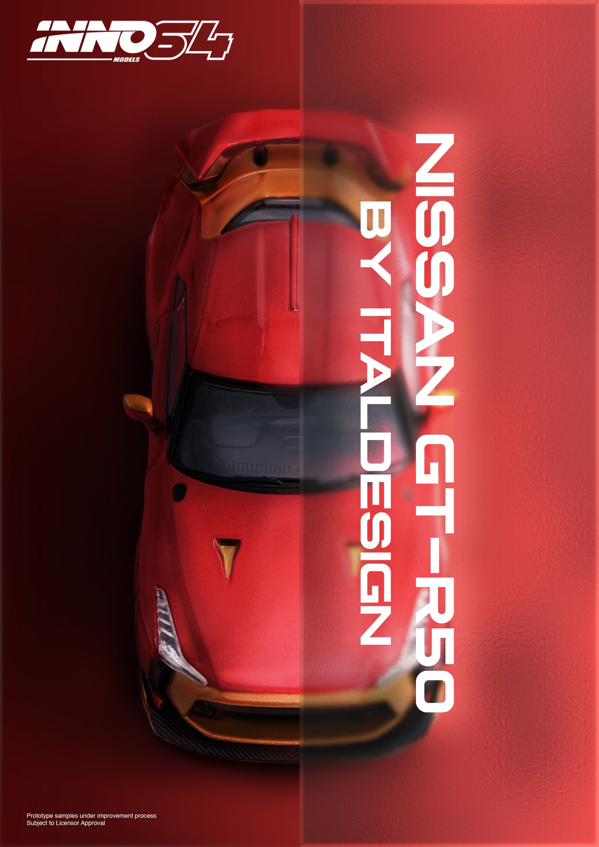 INNO64 1:64 Nissan GT-R50 by ITALDESIGN in Red