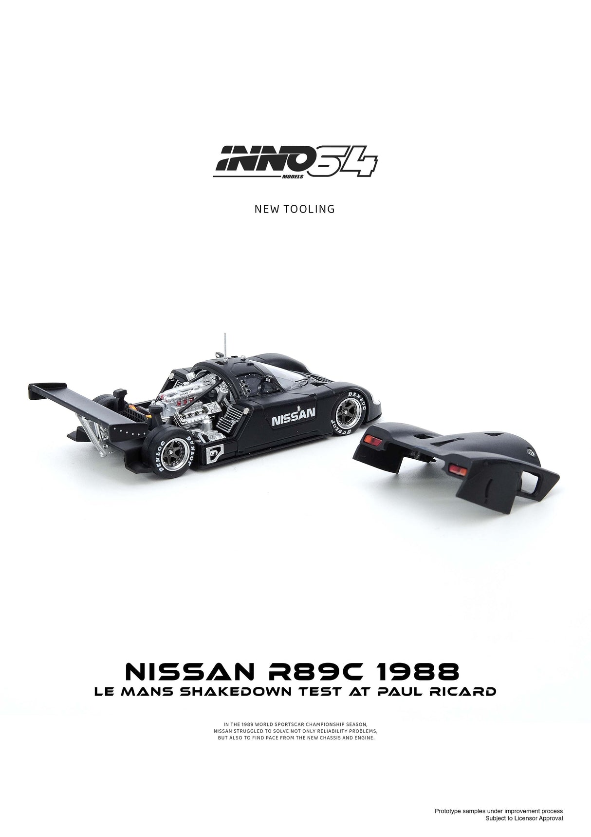 INNO64 1:64 Nissan R89C Le Mnas Shakedown Test at Paul Ricard 1988