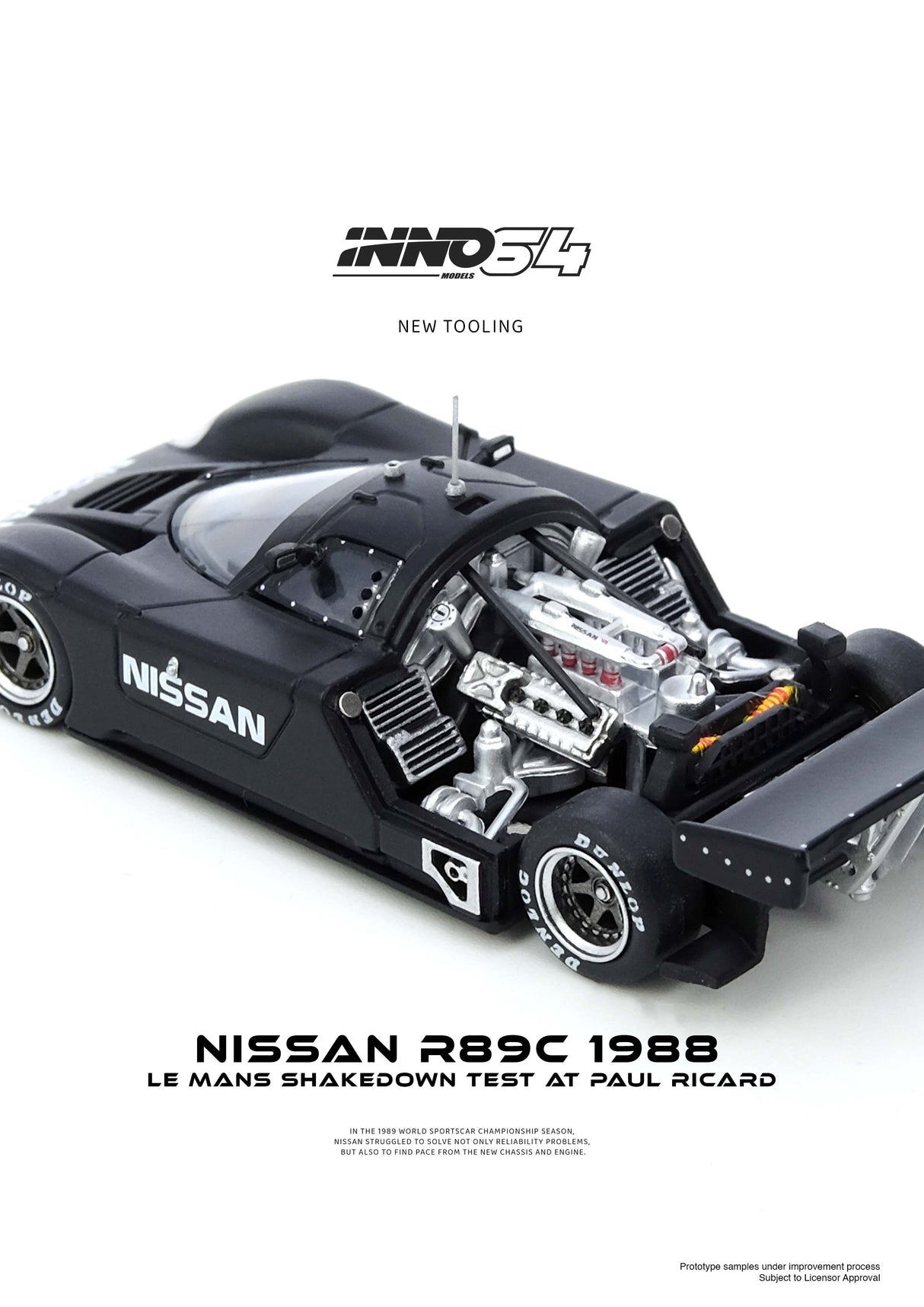 INNO64 1:64 Nissan R89C Le Mnas Shakedown Test at Paul Ricard 1988