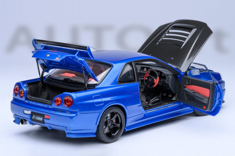 AUTOart 1:18 Nissan Skyline GT-R (R34) NISMO Z-Tune in Bayside Blue