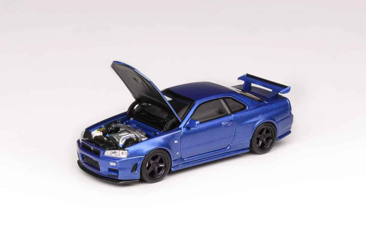 *PREORDER* MotorHelix 1:64 Nissan Skyline (R34) GT-R Z-Tune in Bayside Blue