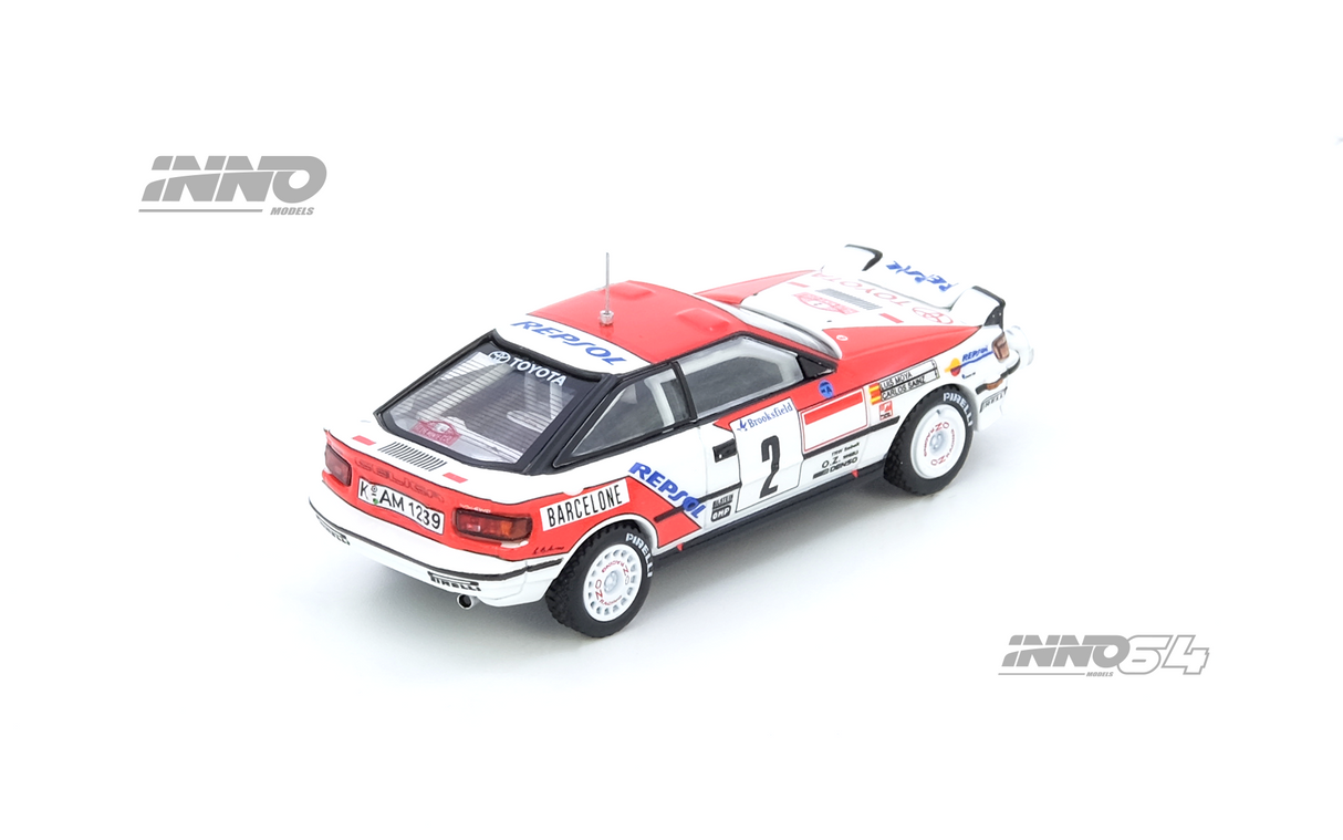 *PREORDER* INNO64 1:64 Toyota Celica GT-FOUR (ST165) Winner Rally Monte Carlo 1991 C. Sainz / L. Moya