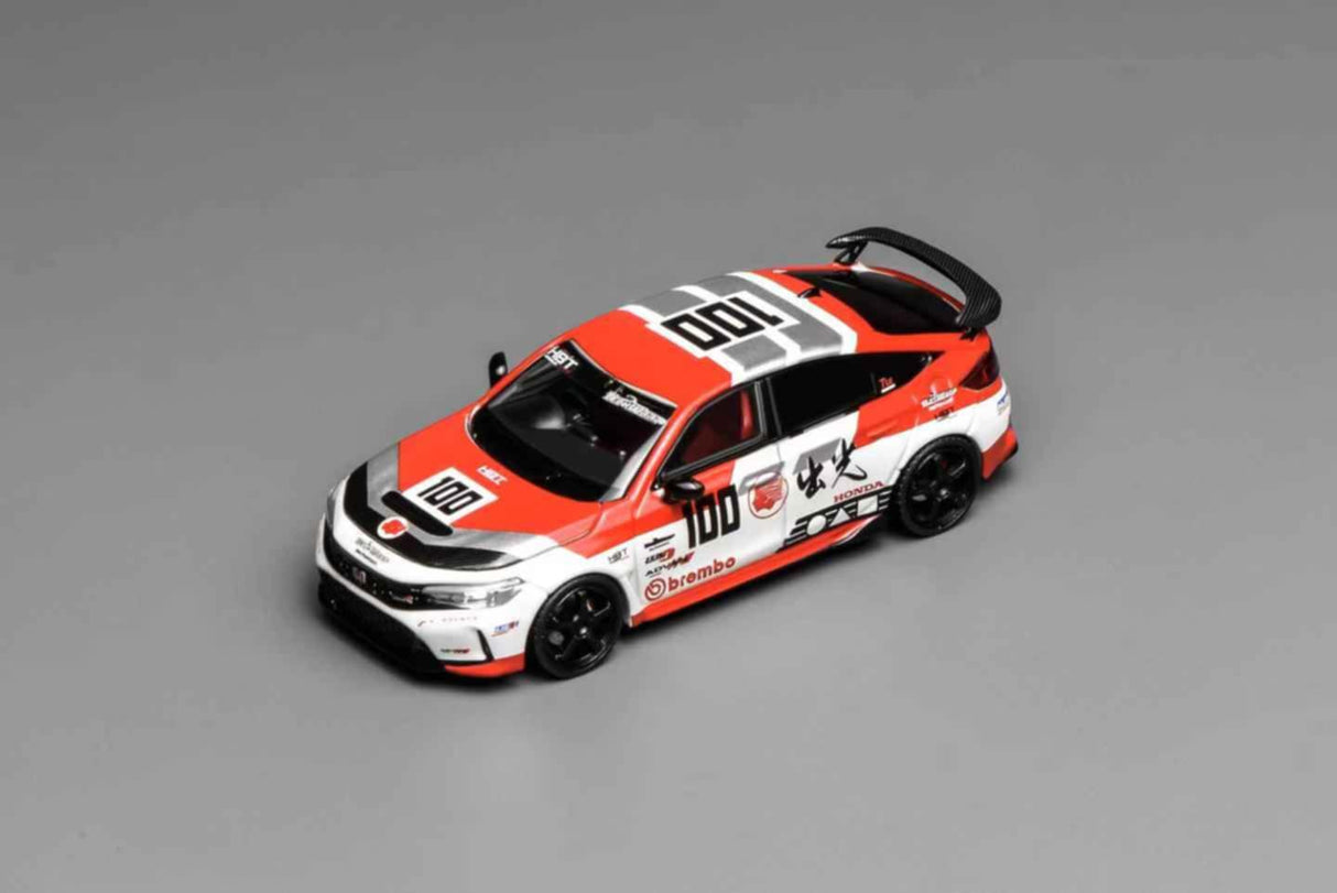 *PREORDER* MotorHelix 1:64 Honda Civic Type-R (FL5) Idemitsu Motion in Red