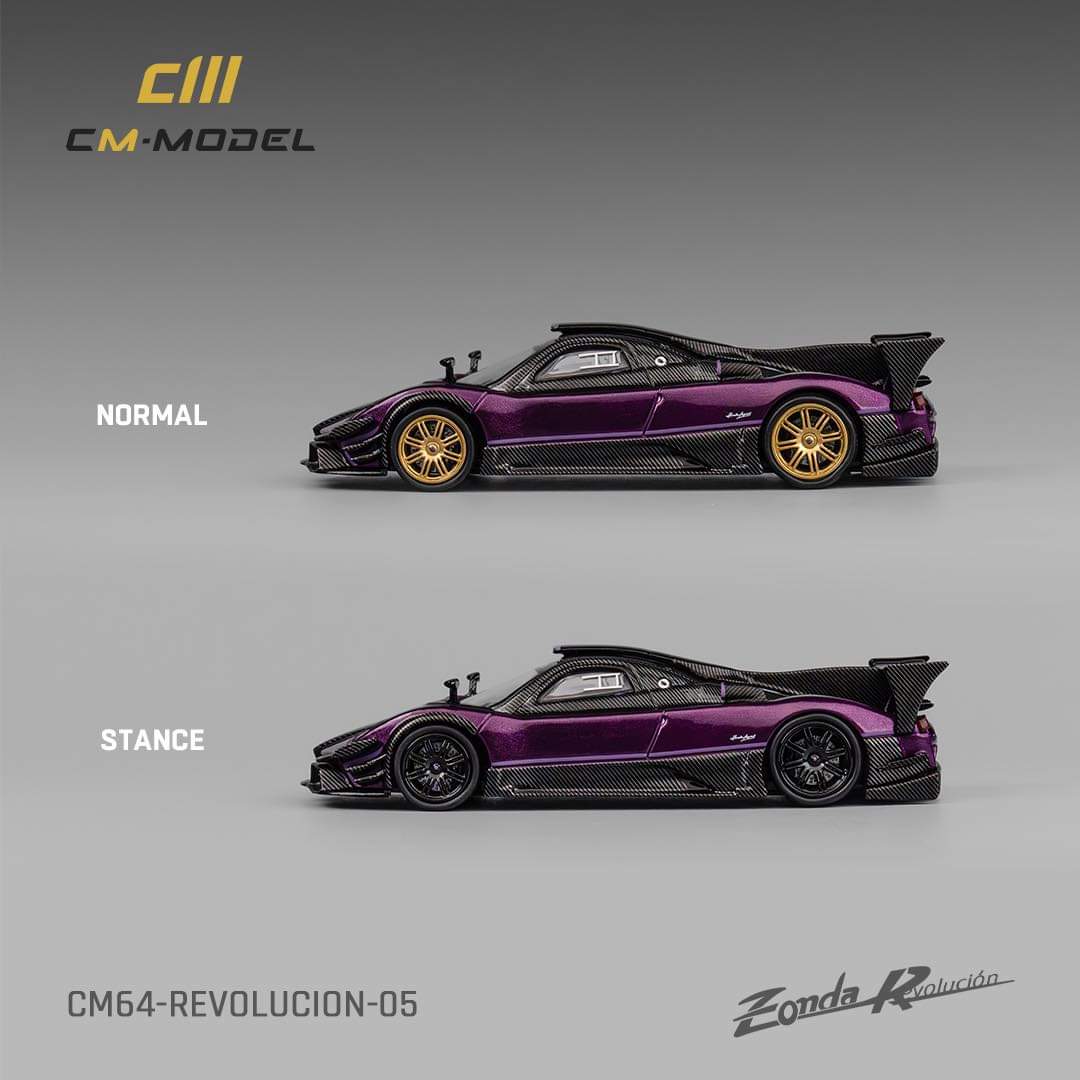 CM Model 1:64 Pagani Zonda Revolucion in Purple