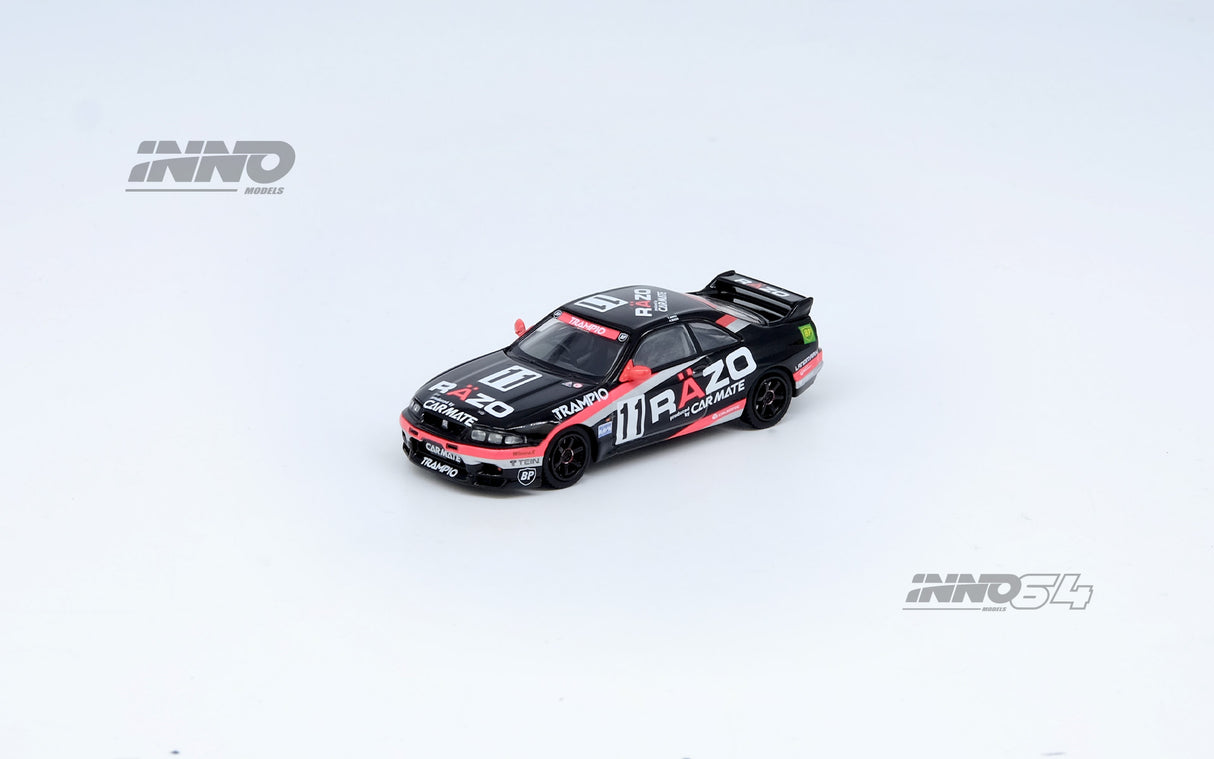 INNO64 1:64 Nissan GT-R (R33) #11 "RAZO TRAMPIO" N1 Super Endurance Series - Sendan Highland 1995 Winner