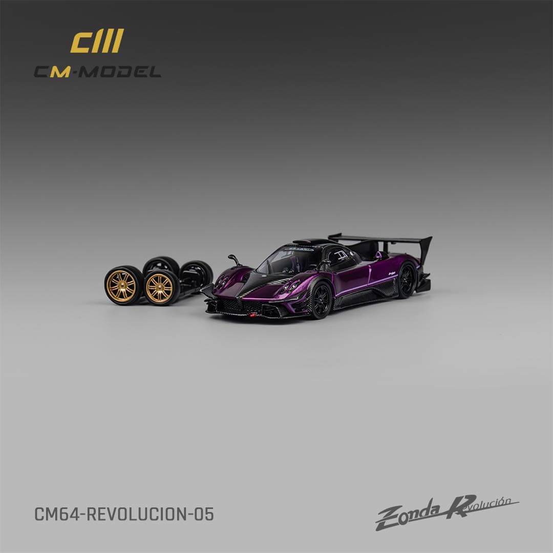 CM Model 1:64 Pagani Zonda Revolucion in Purple