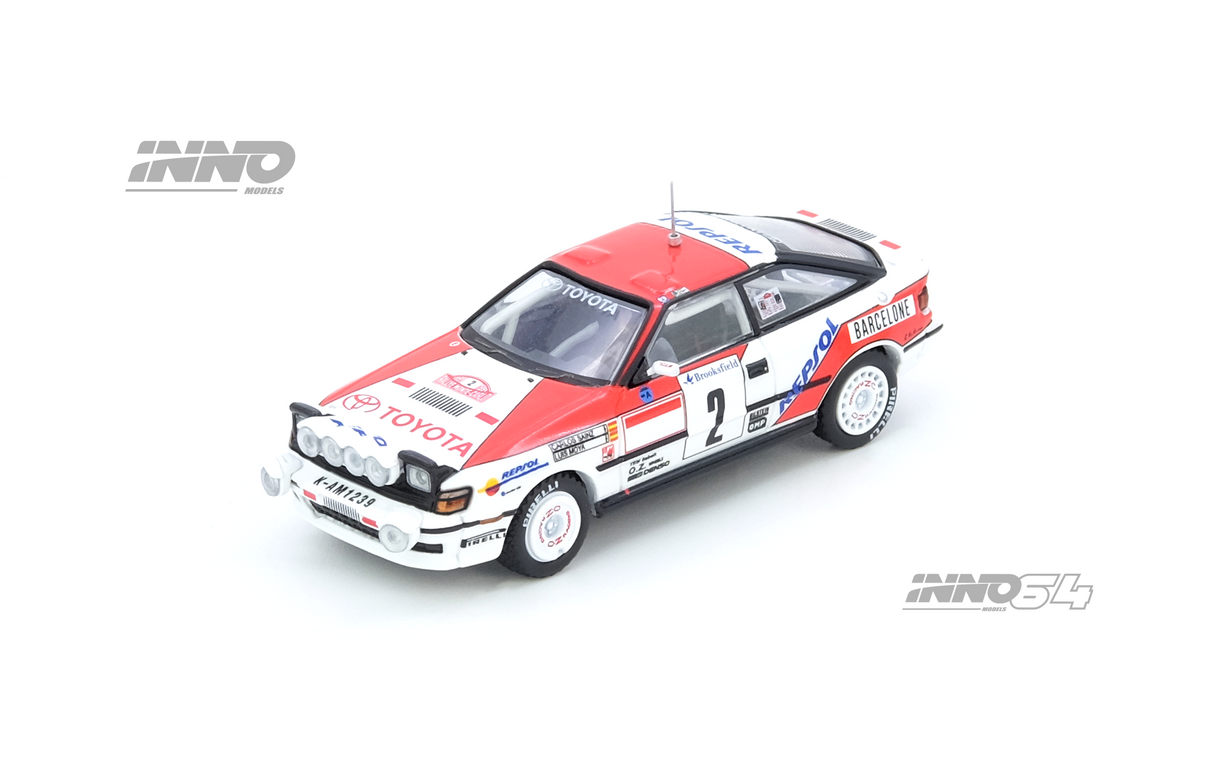 *PREORDER* INNO64 1:64 Toyota Celica GT-FOUR (ST165) Winner Rally Monte Carlo 1991 C. Sainz / L. Moya