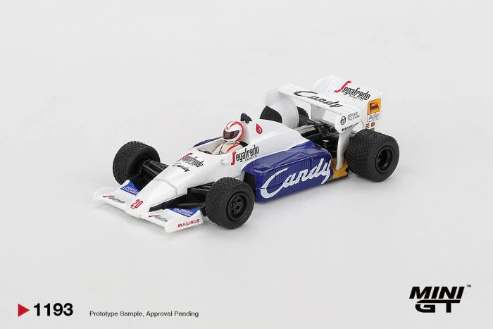*PREORDER* MINIGT 1:64 Toleman TG184 #20 Johnny Cecotto 1984 Monaco Grand Prix in White