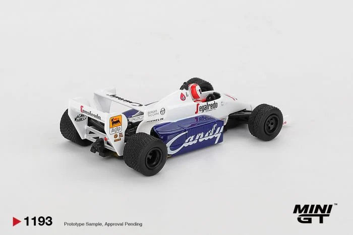 *PREORDER* MINIGT 1:64 Toleman TG184 #20 Johnny Cecotto 1984 Monaco Grand Prix in White