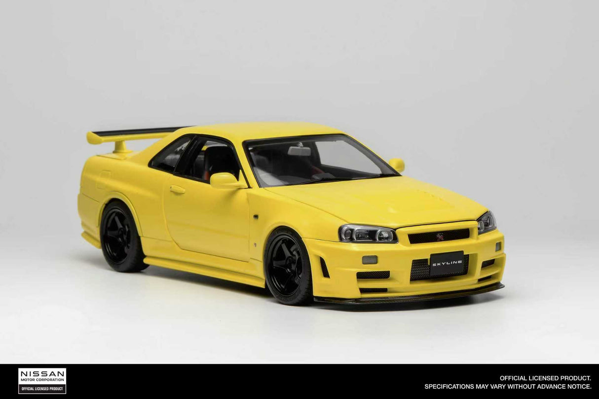 MotorHelix 1:18 Nissan Skyline GT-R (R34) Customized Version in Yellow