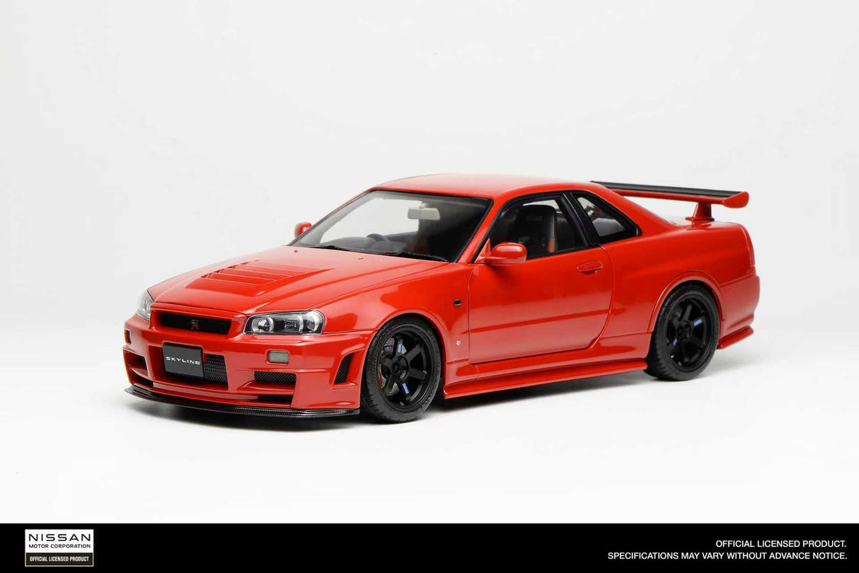 MotorHelix 1:18 Nissan Skyline GT-R (R34) Customized Version in Active Red