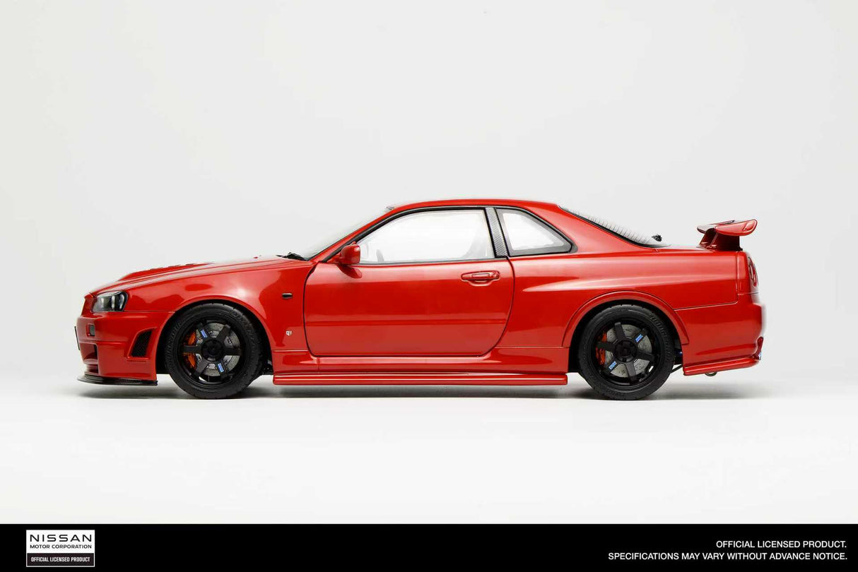 MotorHelix 1:18 Nissan Skyline GT-R (R34) Customized Version in Active Red