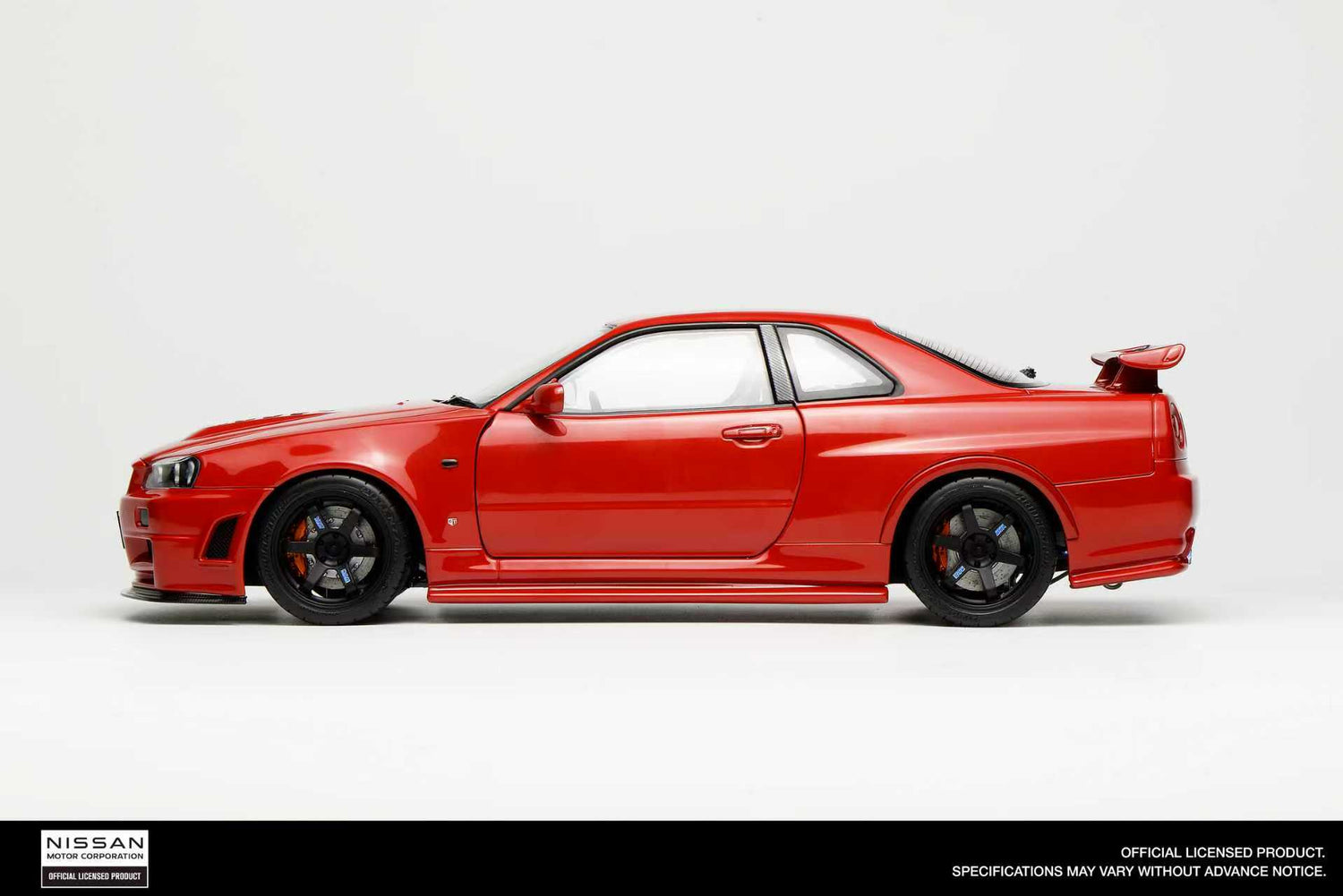 MotorHelix 1:18 Nissan Skyline GT-R (R34) Customized Version in Active Red