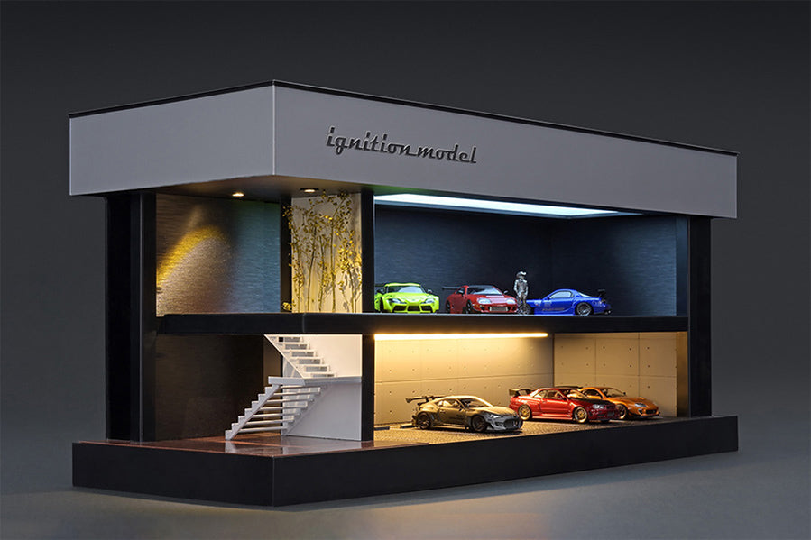 Ignition Model 1:64 Model Car Showroom Diorama with Lighting Display