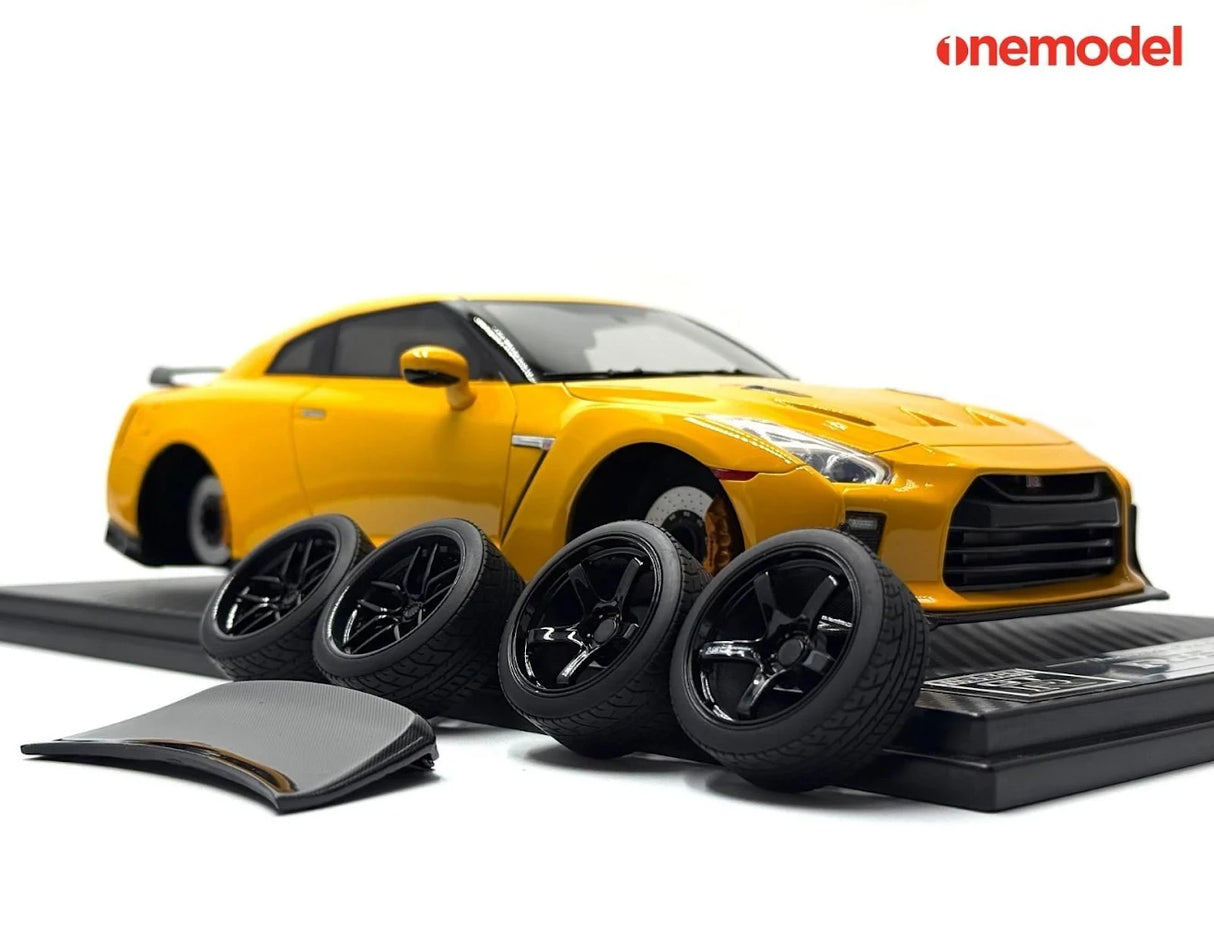 *PREORDER* One Model 1:18 Nissan GT-R R35 Special Custom Edition in Amber Yellow
