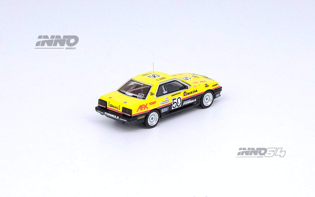 INNO64 1:64 Nissan Skyline 2000 Turbo RS-X (DR30) #50 "HASEMI MOTORSPORTS DUNLOP" JTCC 1987