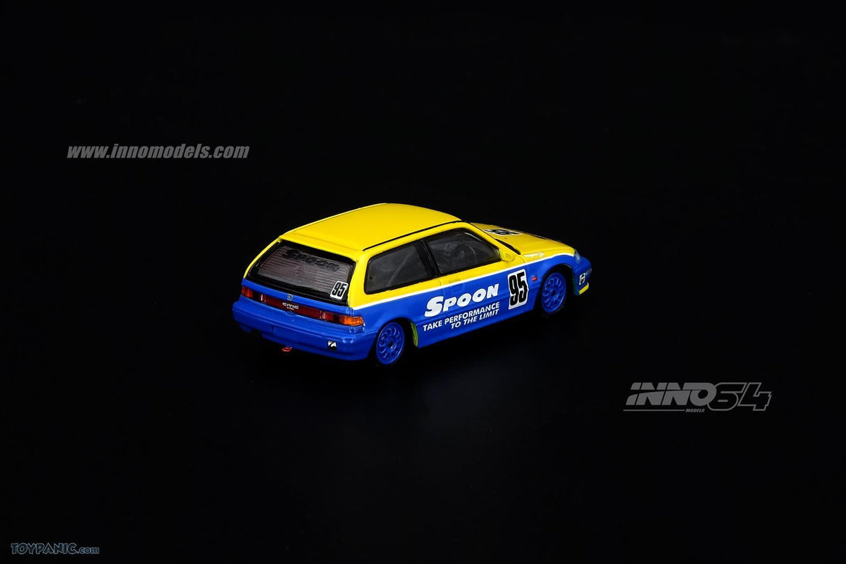INNO Models 1:64 Honda Civic EF9 #95 Tuned by Spoon Sports